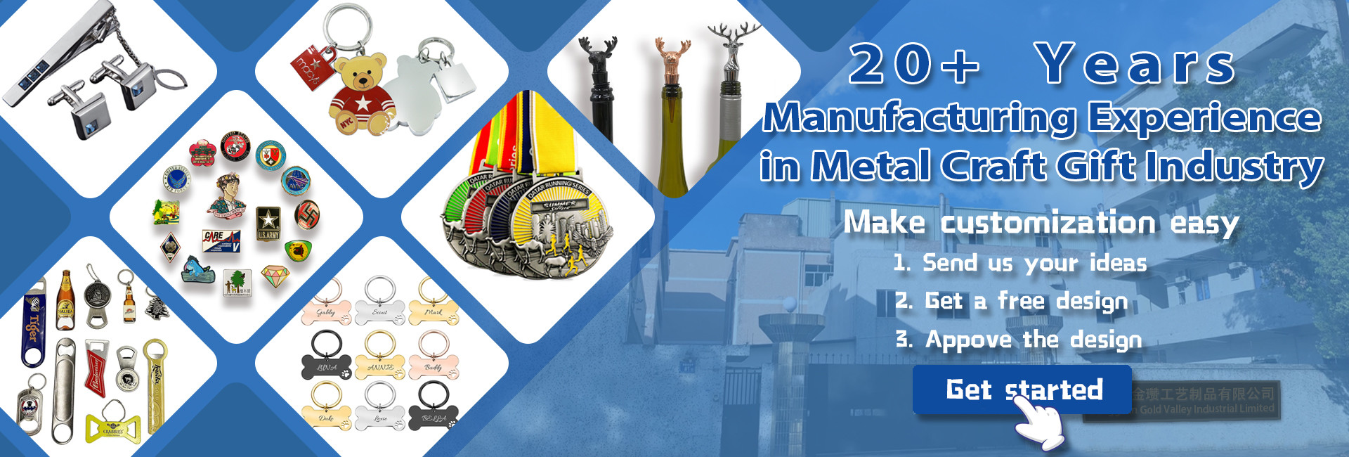 qualité médaille faite sur commande usine