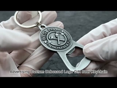 Logo personnalisé ouvre-bouteille magnétique porte-clés en alliage de zinc métallique ouvre-bière émail