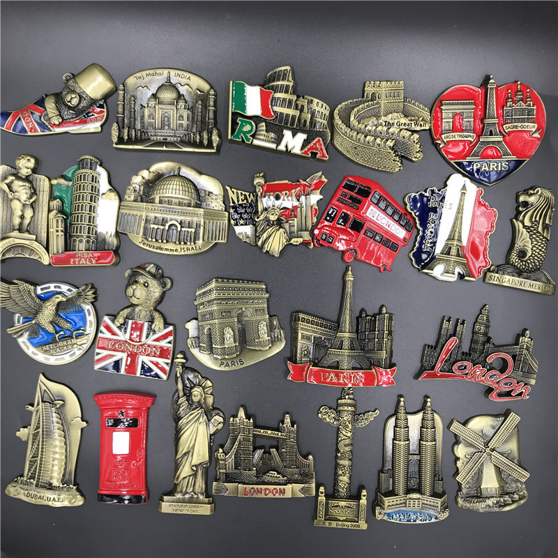 New York City USA - Vintage Travel Fridge Magnet - Aimant de