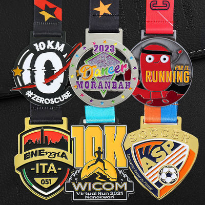 quality Médaille sportive en métal personnalisée 2D 3D Médailles de prix de football Médailles en alliage de zinc Médailles en émail factory